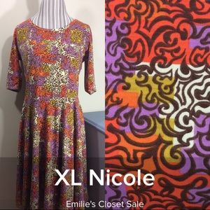 EUC LuLaRoe Nicole Dress